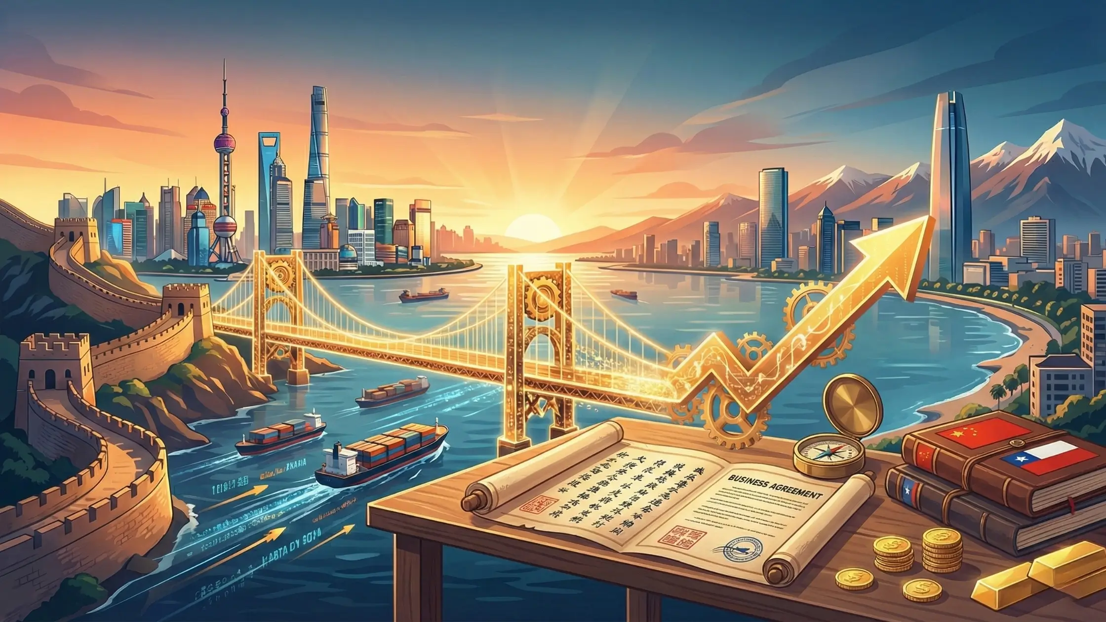 Create a company in Chile from China