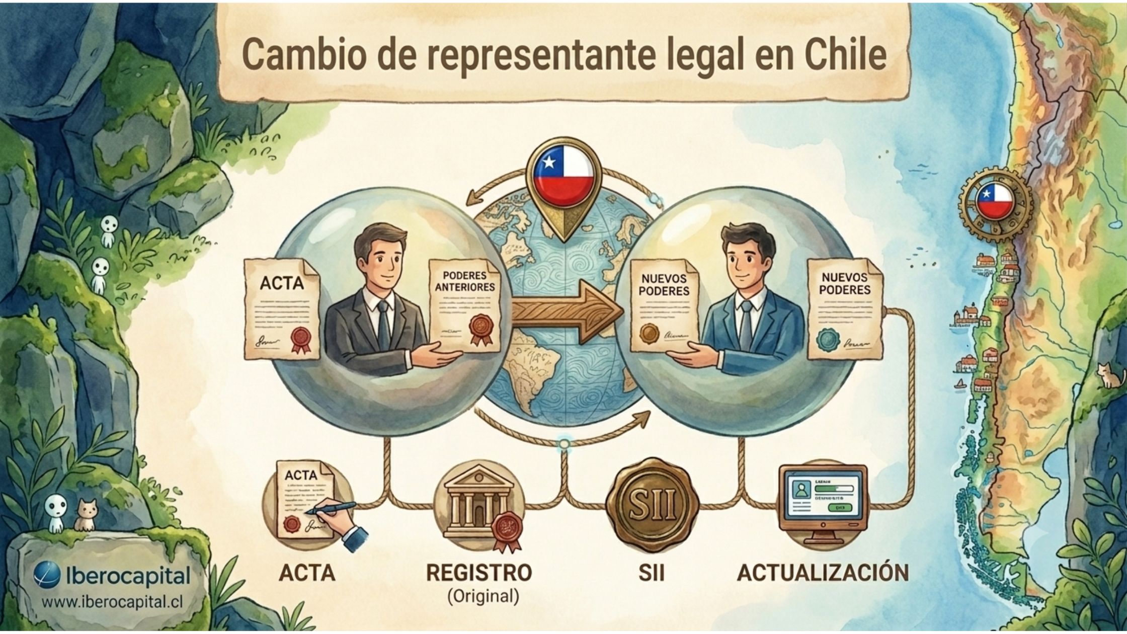 Modificación de representante legal en Chile
