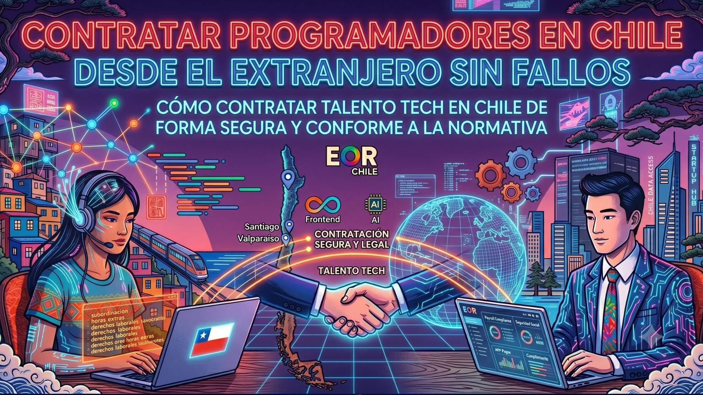 Contratar desarrolladores en Chile desde el extranjero