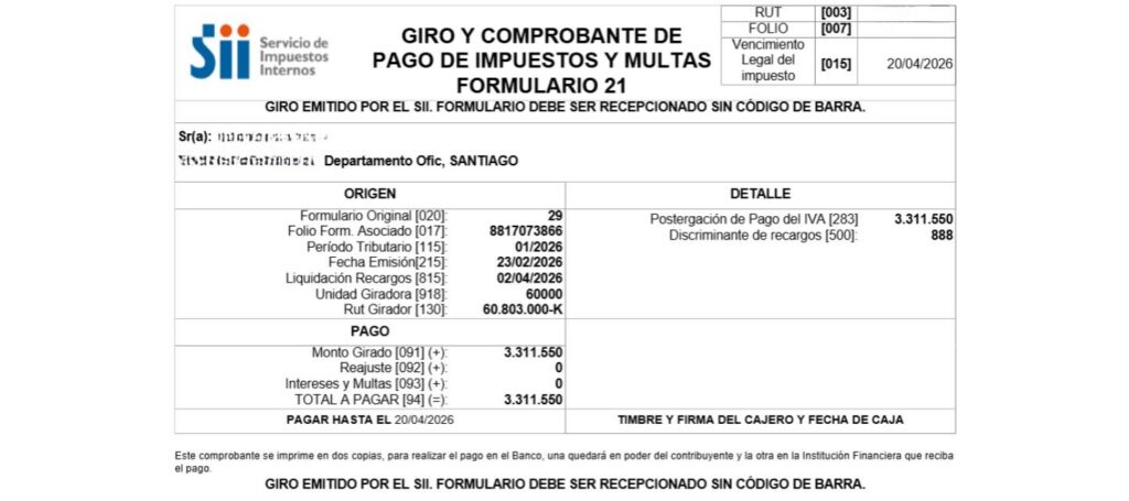 Comprobante de Pago